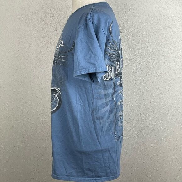 EUC Harley-Davidson Womens Blue 2018 Sturgis 78th Annual Short Sleeve Shirt M - Picture 4 of 6